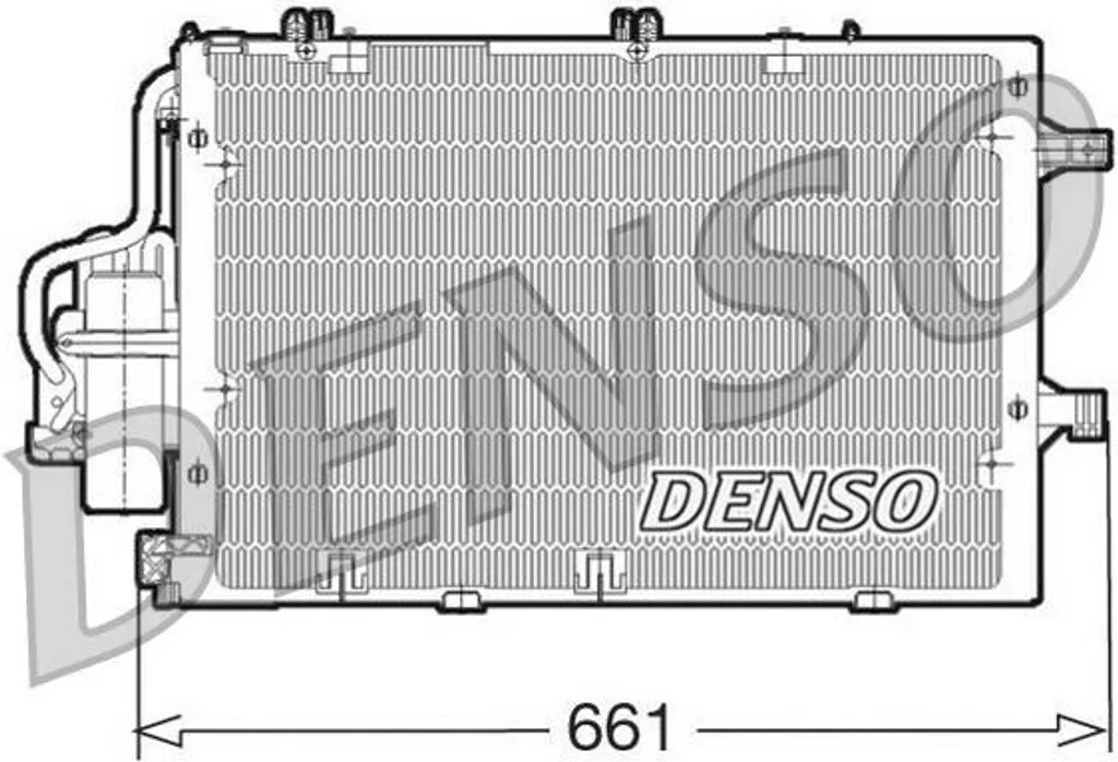 Condenseur de Clim DENSO DCN20015 en Aluminium pour Opel Combo Tour