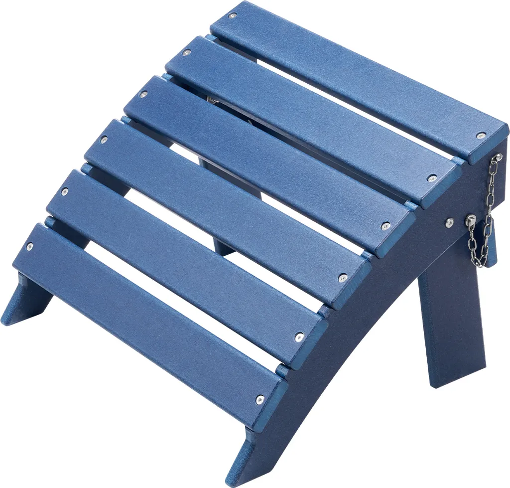 VEVOR Tabouret Adirondack en Plastique HDPE Bleu - Repose-pieds de Jardin