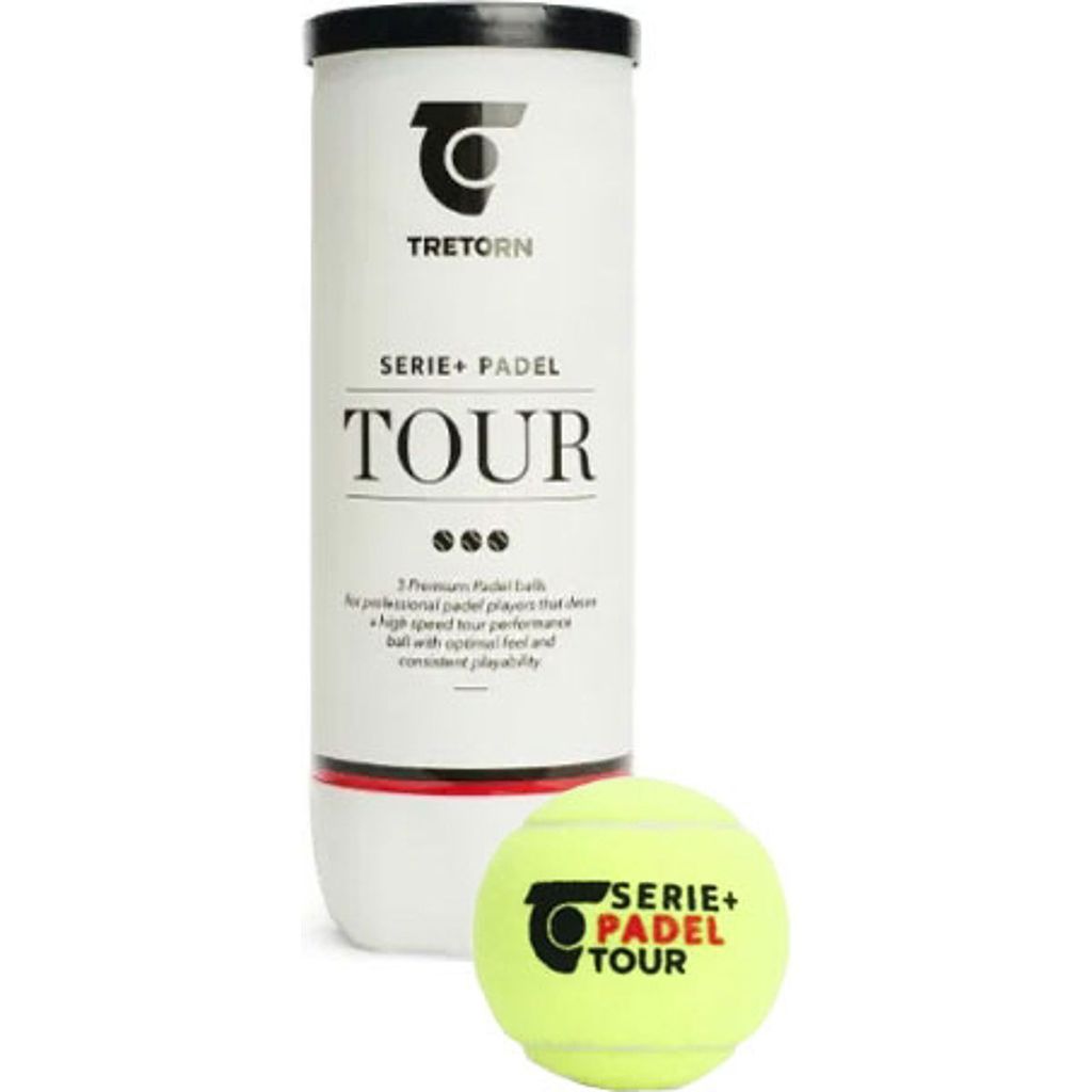 Tretorn Serie+ Padel Tour Padelbälle 3Er Dose - Gelb