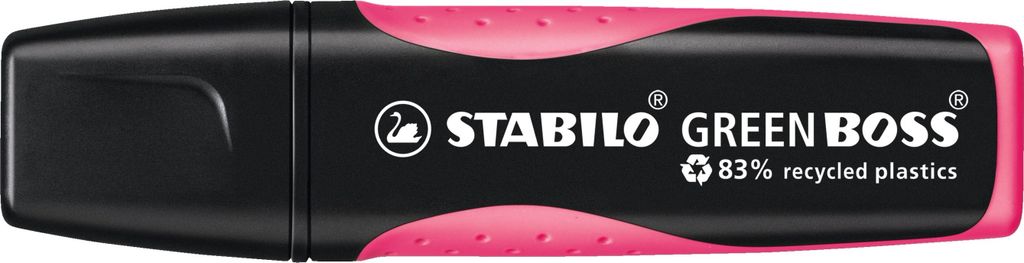 Umweltfreundlicher Textmarker - STABILO GREEN BOSS - Einzelstift - pink