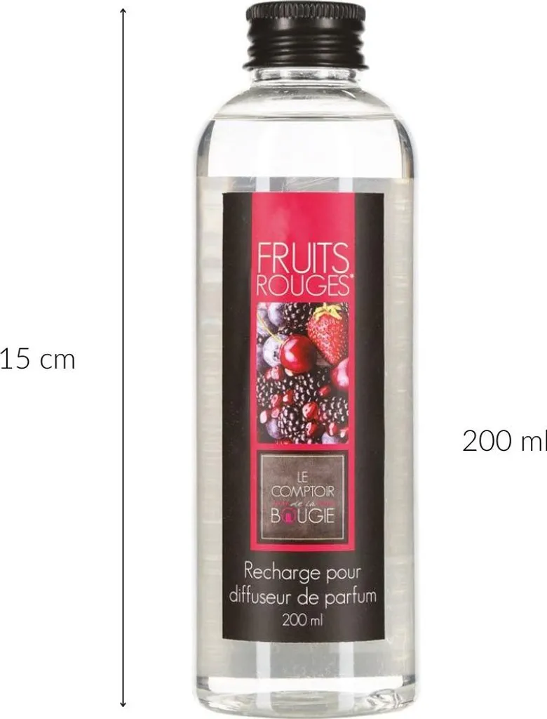 Parfum d'intérieur Haly baies rouges recharge 200ml haute diffusion