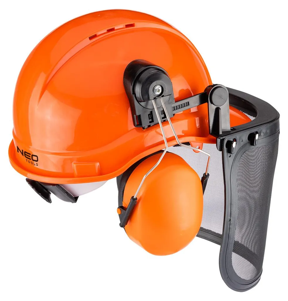 Casque de protection forestière complet avec visière et antibruit réglable - 9