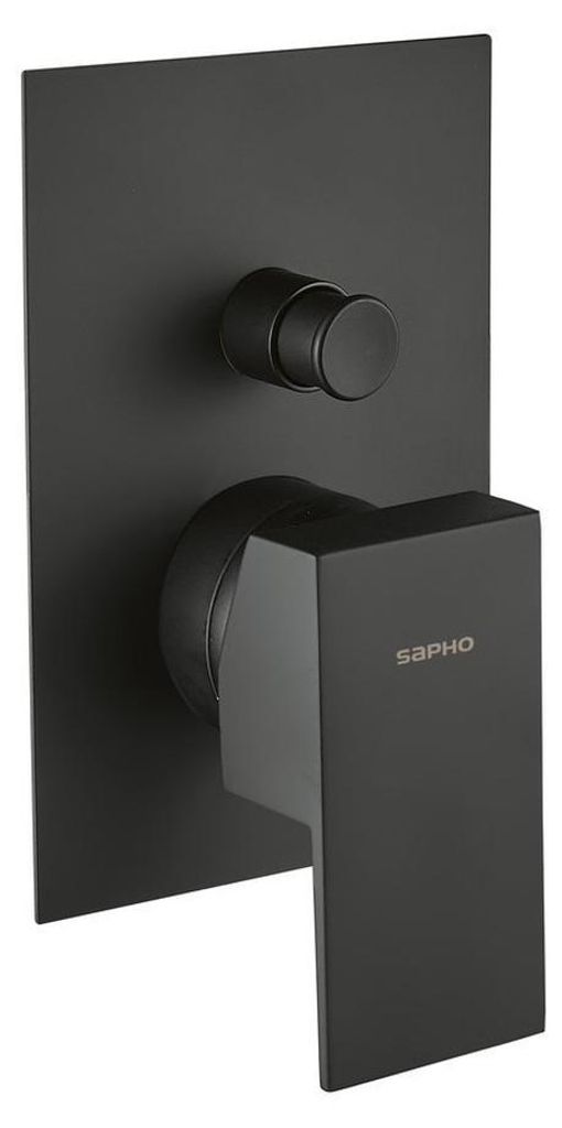 Sapho SPECTRE Unterputz-Duscharmatur, 2 Wege, schwarz matt