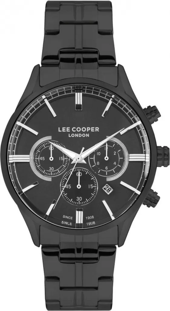 Montre homme noire Lee Cooper LC07367.650 : solide, précise et durable