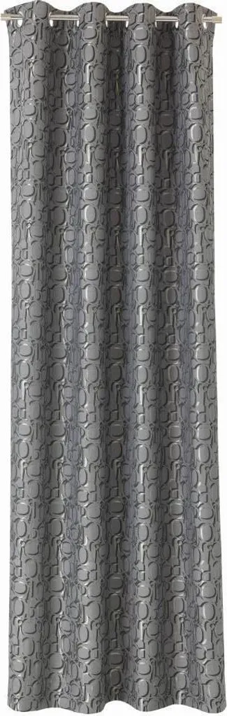 JOOP! sciarpa con occhielli Ornamento antracite 140x250cm