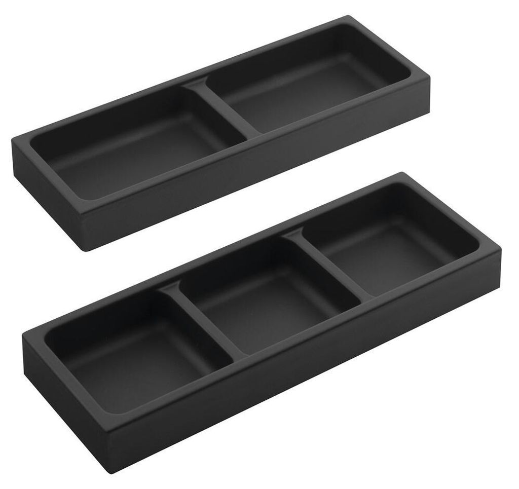 Sapho LINDO zijorganizer, set van 2, 114x323 mm, kunststof, Productafbeelding 