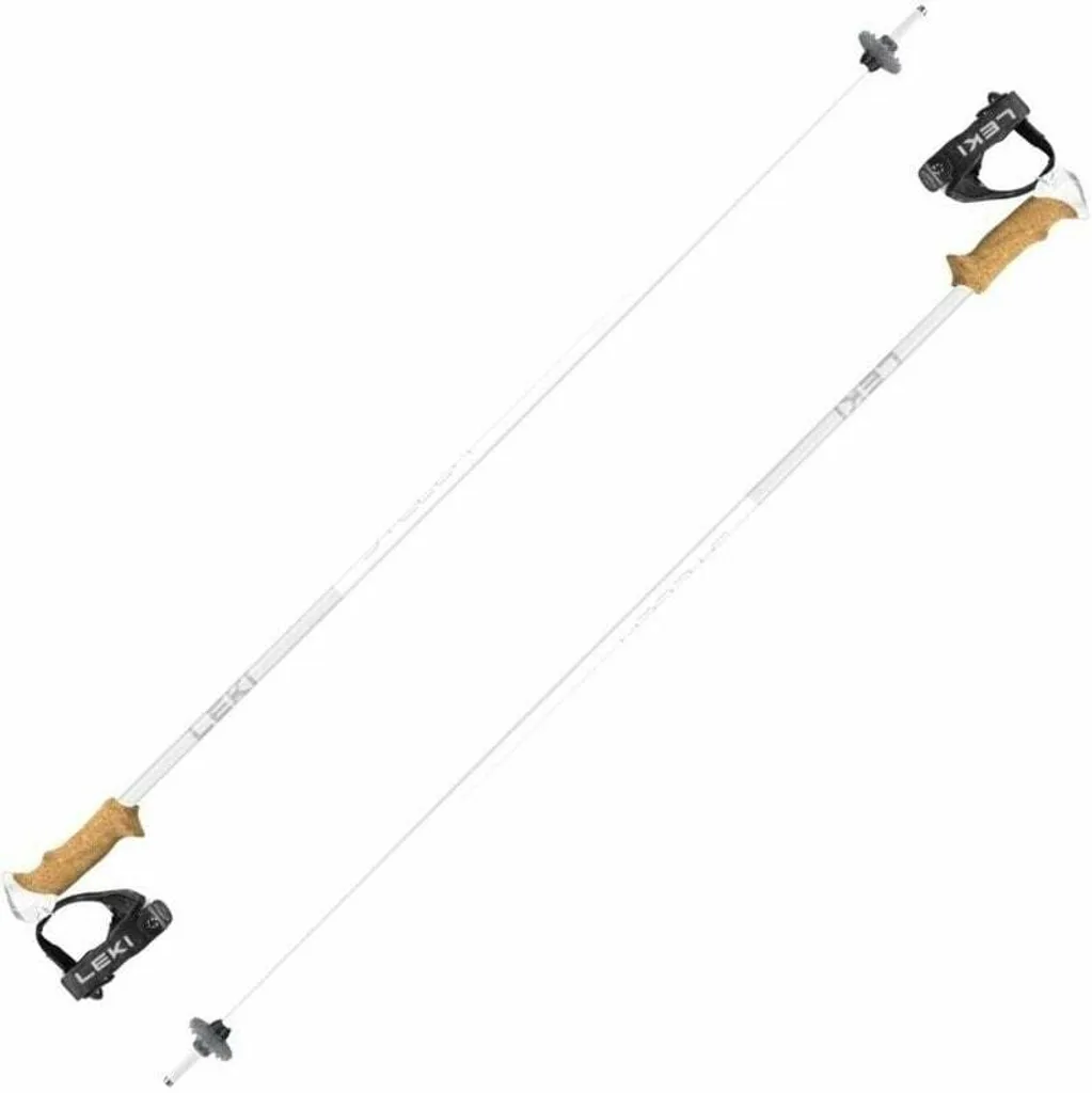 Bâtons de ski Leki Stella S Blanc et Argent 125 cm avec système Trigger S