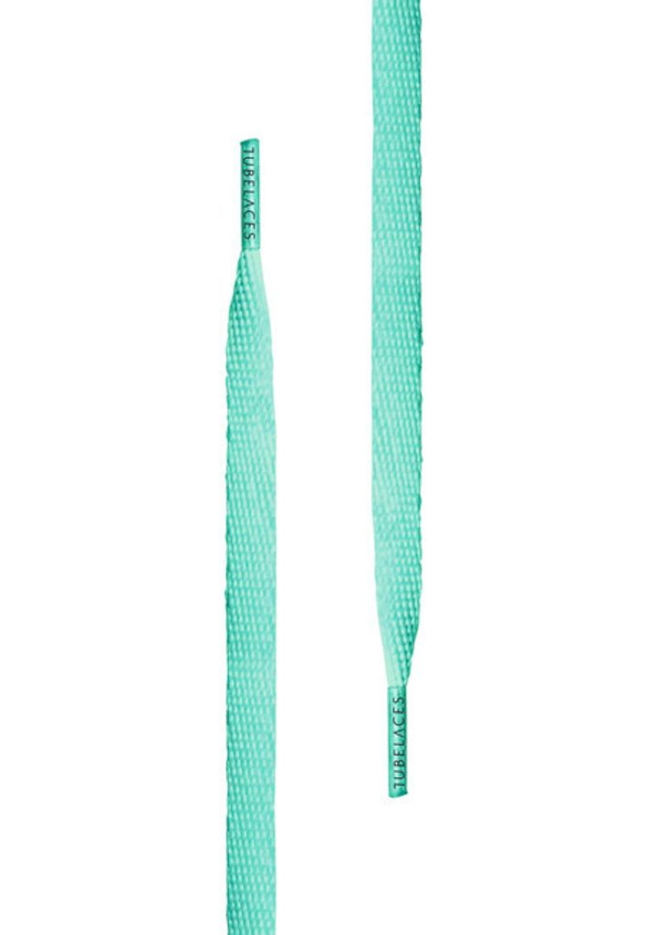 Tkaničky do bot Urban Classics White Flat light mint - Obrázek produktu 