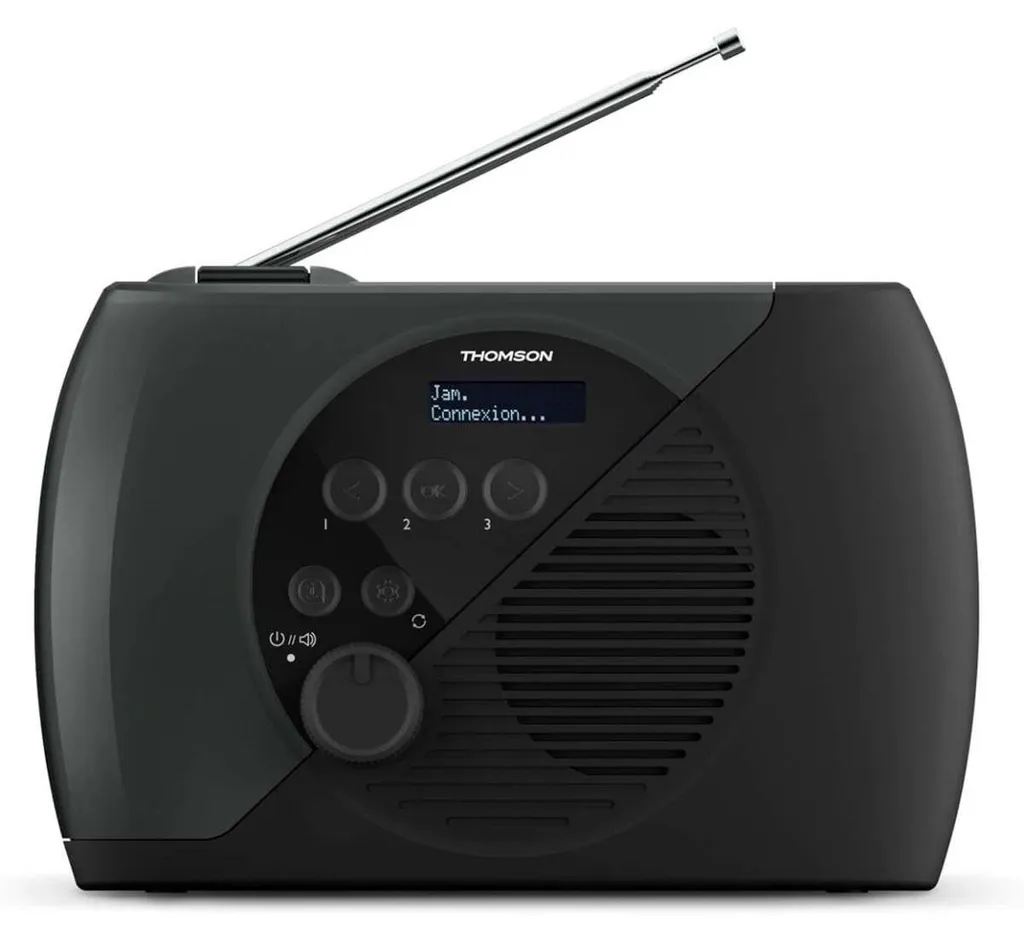 Radio numérique DAB+ et FM Thomson RT350DAB noire avec enceinte Bluetooth