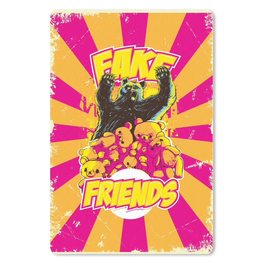MuchoWow Mauspad Mousepad Vintage - Bär - Stofftier 18x27 cm - Mousepads - Maus Mat - Pad - Mausunterlage