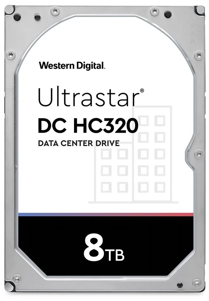 Disque dur Western Digital Ultrastar DC HC320 8TB SATA pour serveur