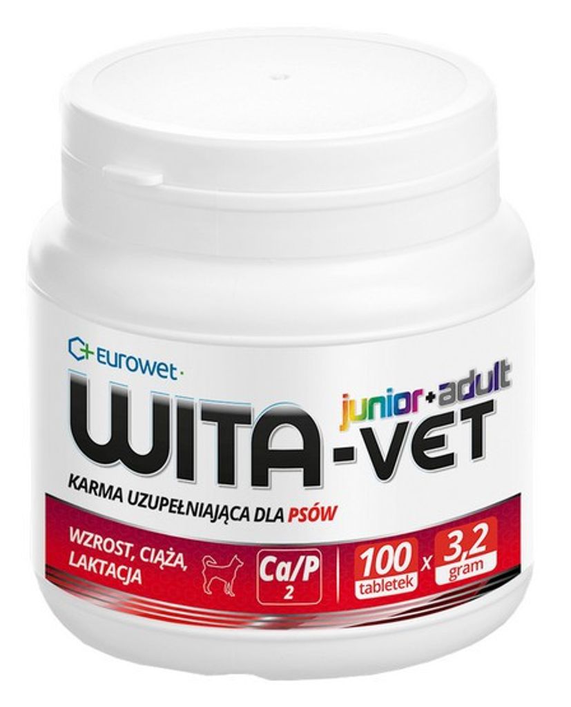 EUROWET Wita-Vet Complex 3 2g - nahrungsergänzungsmittel für hunde - 100 tabletten