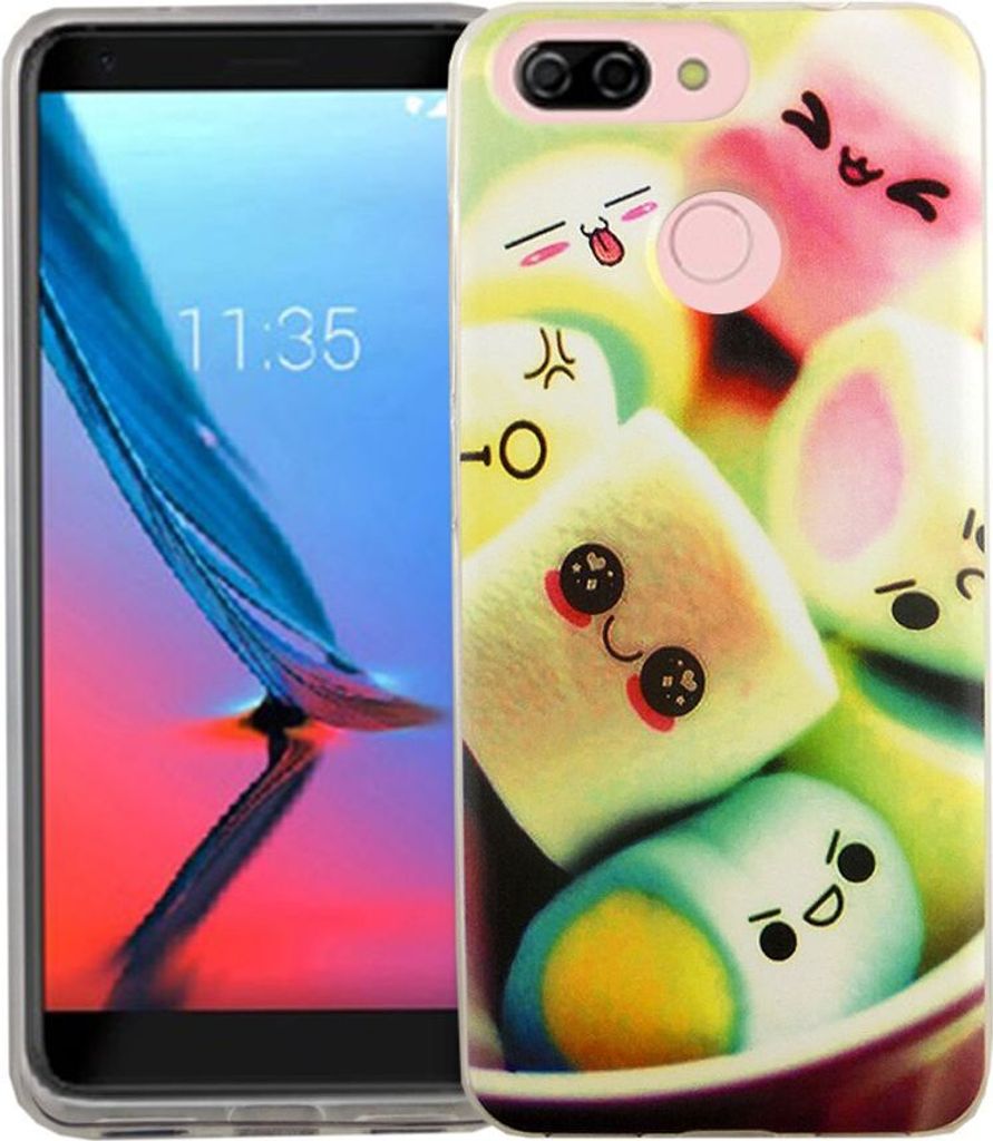 Handy Hülle für ZTE Blade V9 Vita Marshmallows Smartphone Cover Bumper Schale Etuis