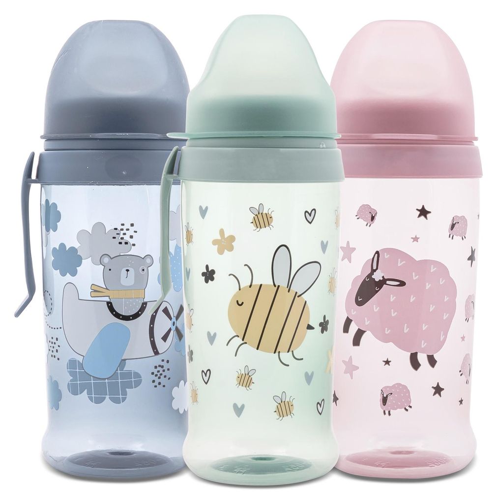 Lorelli Clip N Go Sipper with Soft Spout 350 ml Trinklernbecher mit weichem Silikontrinkschnabel auslaufsicher ab 6+ Monaten