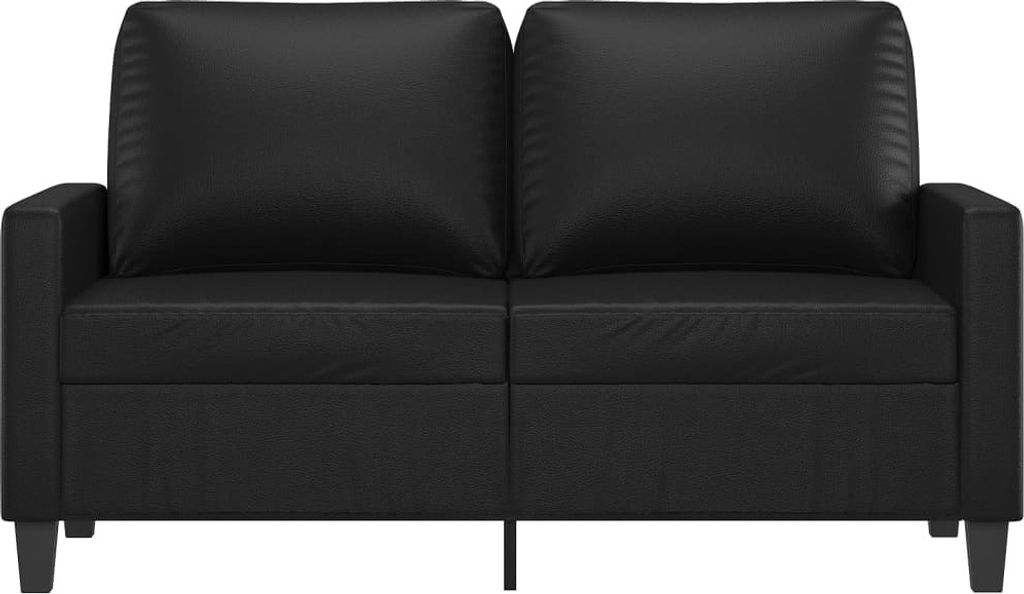 vidaXL 2-Sitzer-Sofa Schwarz 120 cm Kunstleder Produktbild 6