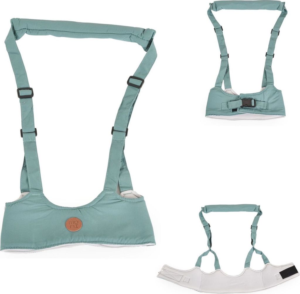 Moni Babylaufgurt Walky BW001, Laufleine, Laufhilfe, Sicherheitsgurt verstellbar hellgrün