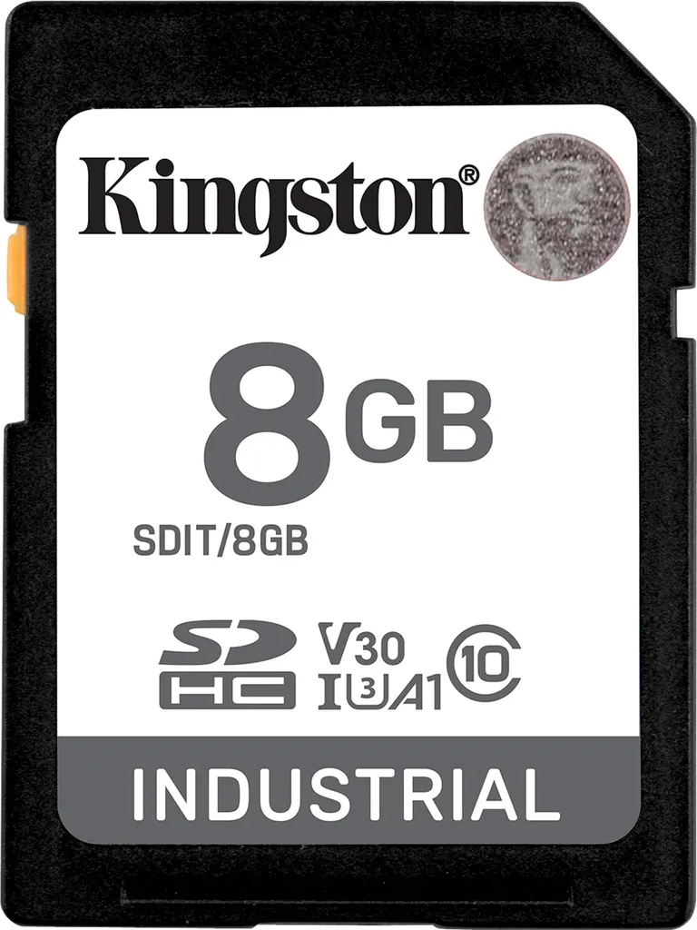 Carte SDHC Kingston 8Go pour Caméra de Surveillance et GPS Industriel