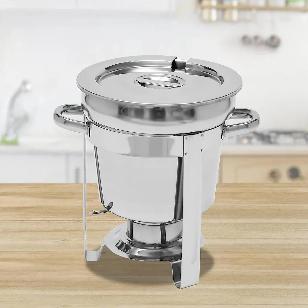 Four à soupe 7L avec couvercle pour buffet de restauration et fêtes - 8