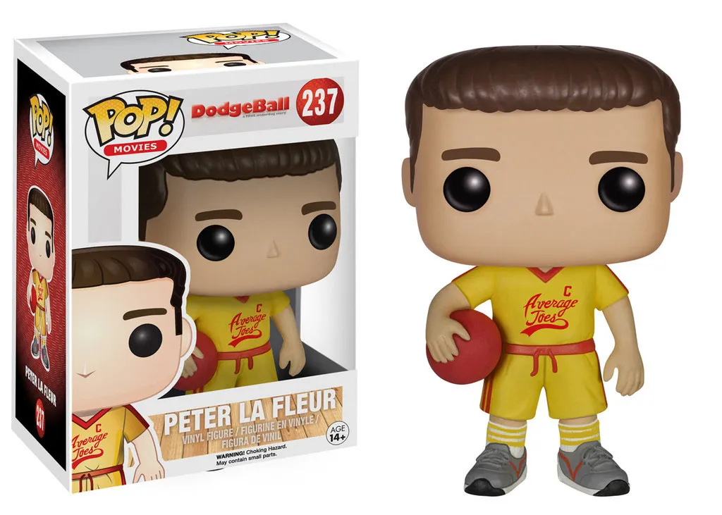 Pop figurine Peter La Fleur Dodgeball 9cm vinyle FK6277 pour fan ciné