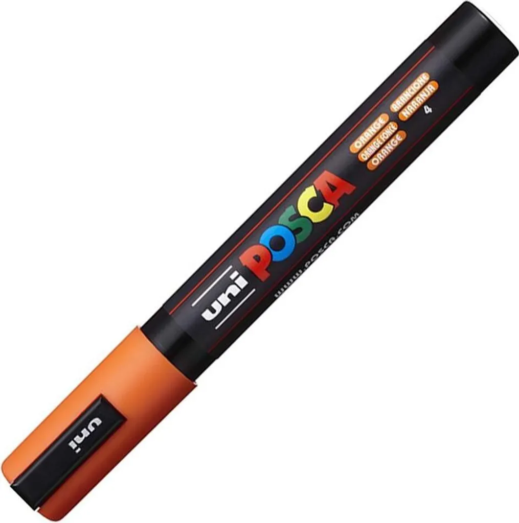 Lot de 6 POSCA PC-5M Orange pour Personnaliser Objets et Décorations