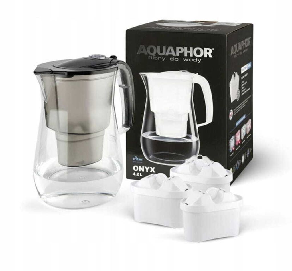 Zestaw filtrów do wody AQUAPHOR Onyx 2,8 l z 3 wkładami Zdjęcie produktu 