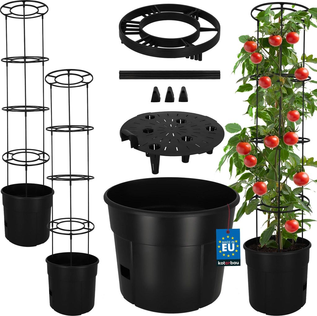 KOTARBAU® Set di 2 piante di pomodoro Fioriera ⌀ 39 cm con Immagine del prodotto 
