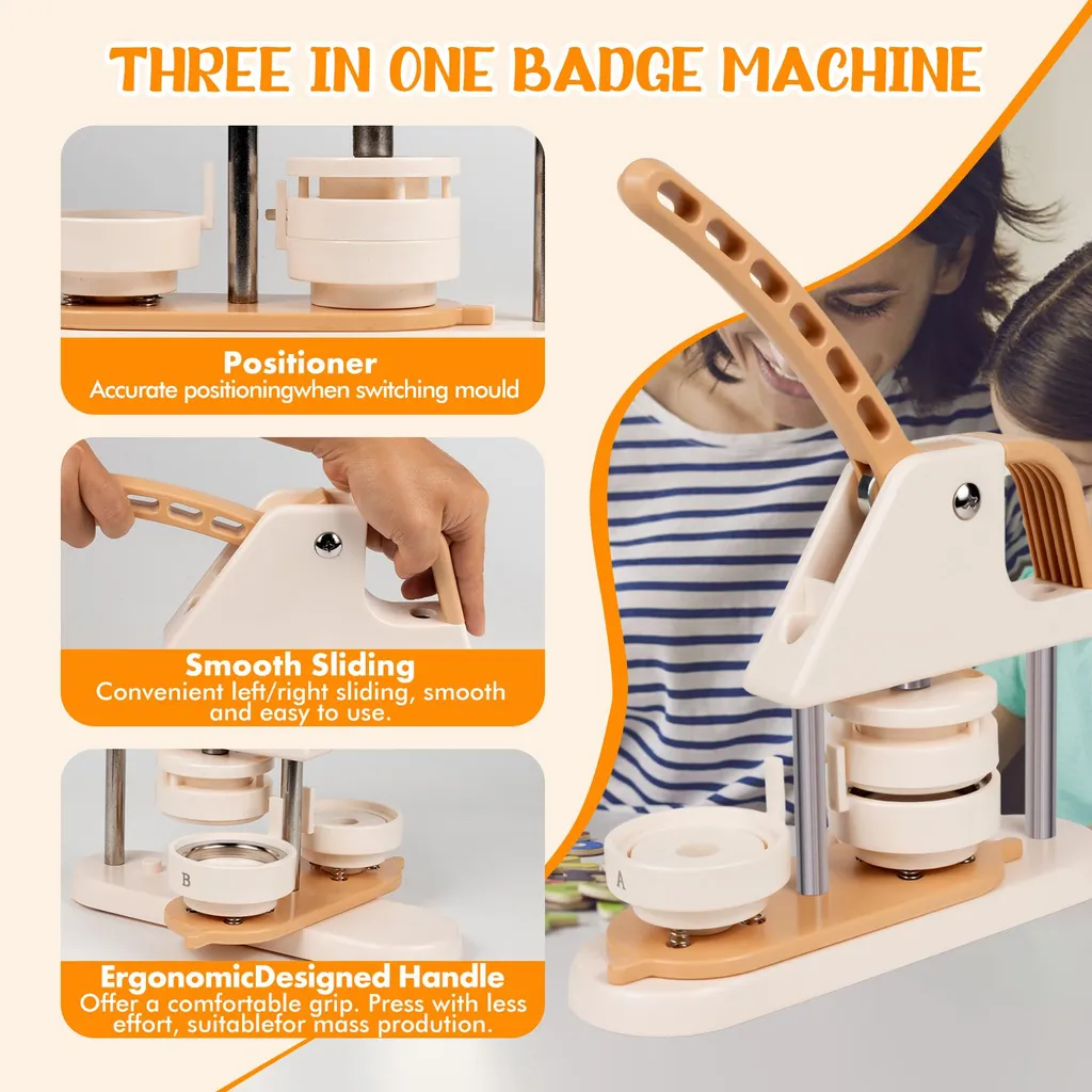 Machine badges 58mm facile à utiliser pour réussir vos cadeaux personnalisés