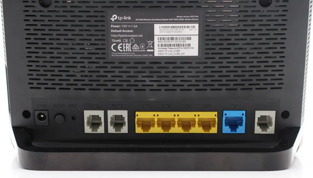 Routeur Wi-Fi AC2100 TP-Link Archer VR1210v pour streaming et télétravail
