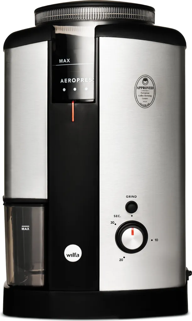 Moulin à Café Wilfa Svart WSCG-2 avec Meules Coniques et Minuterie 250g