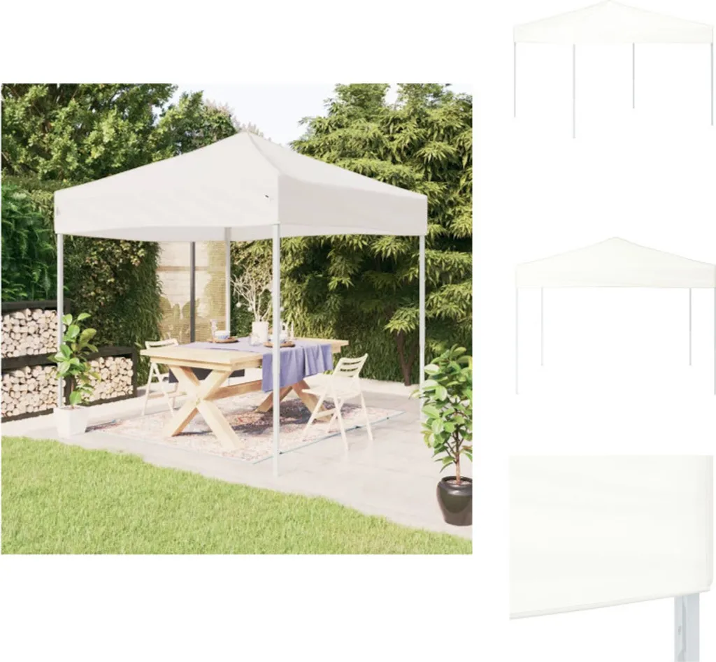 Gazebo vidaXL Pieghevole Bianco 3x3 | La Tenda N.1 per Feste e Sagre