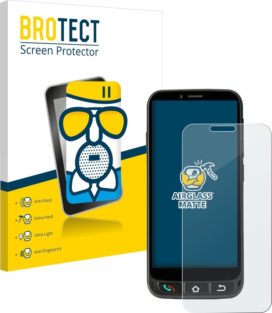 BROTECT Entspiegelungs Schutzglas für SPC Zeus 4G Pro Schutzfolie Panzer Folie Glas Display Schutz matt