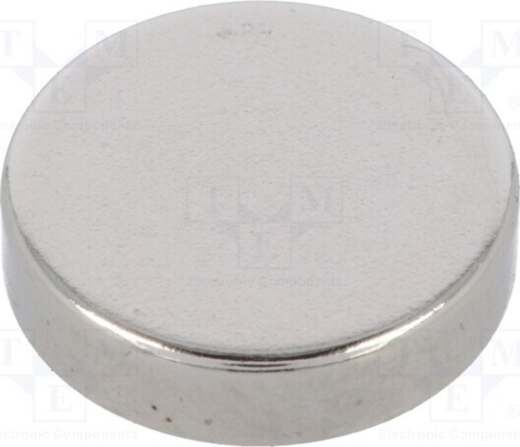 1x Magnet: beständig Ø: 12mm GN 55.2-ND-12-3 Magneten 20N Neodym H: 3mm