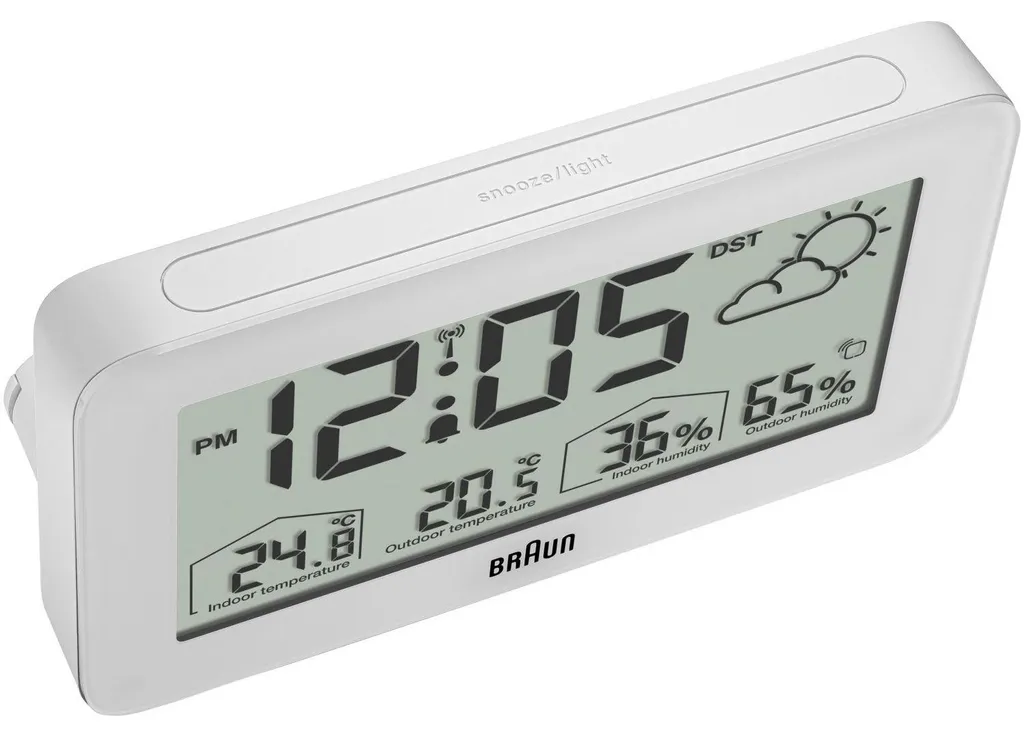 Réveil de Voyage Braun BC13WP-DCF Compact et Précis pour Déplacements