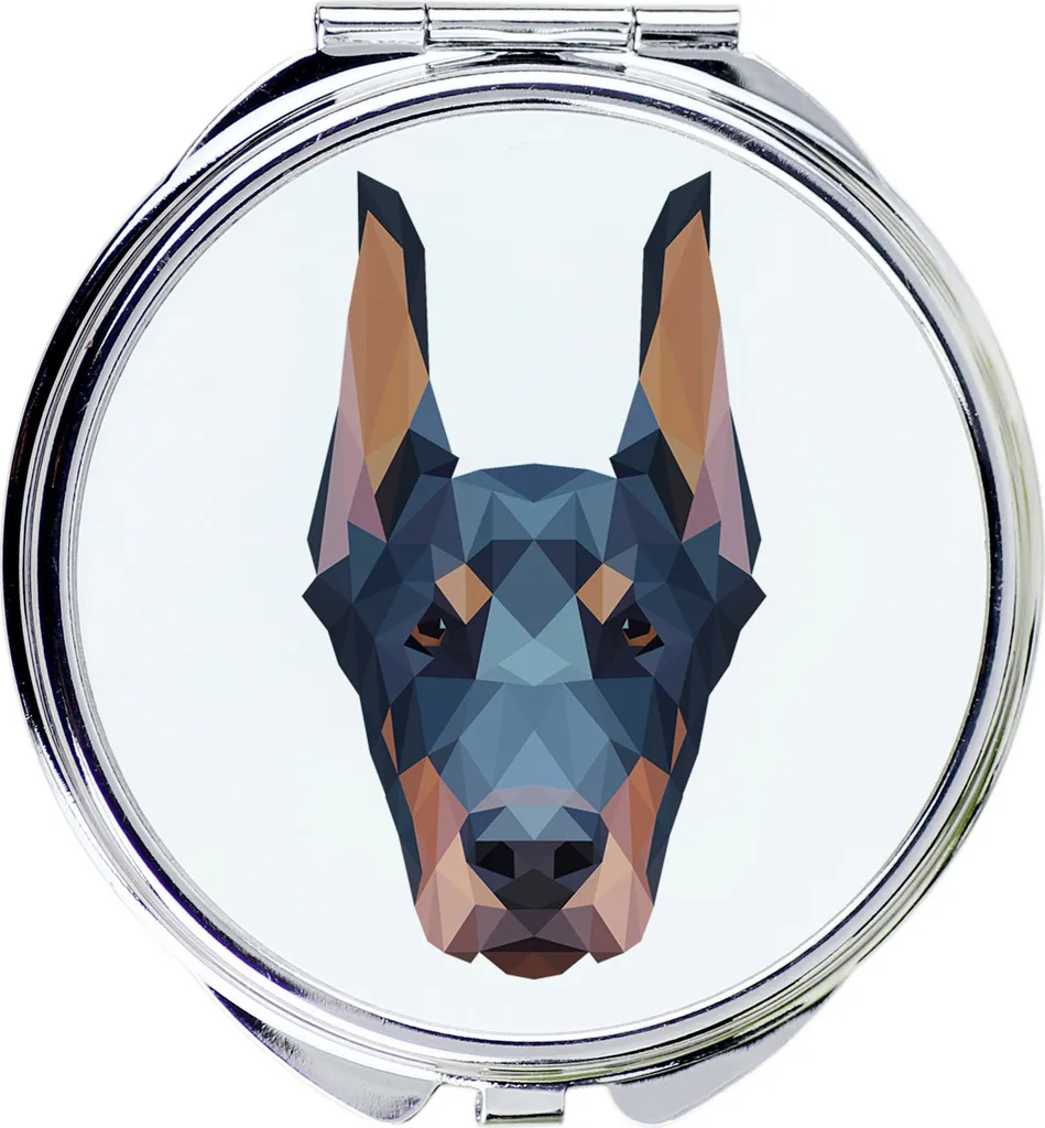 Specchio Geometrico Dobermann Art-Dog - Accessorio Designer per Amanti Cani