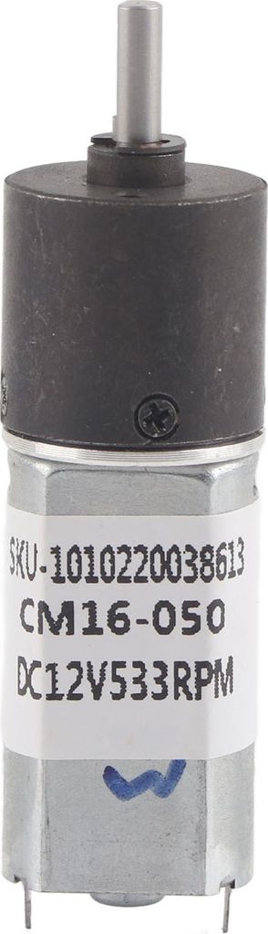12-V-Gleichstrom-Mikrogetriebemotor, Ganzmetall, großer Torsionsmotor mit D-Welle, 533 U/min, übersetzung 1:64