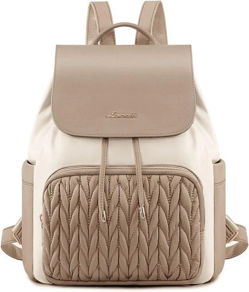 Sac de voyage femme imperméable format moyen kaki beige chic - Série Urban
