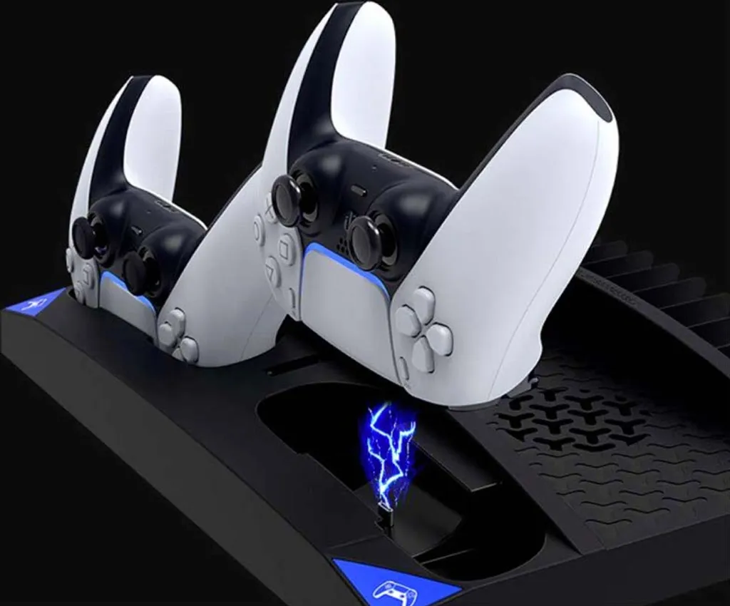 Support Vertical PS5 Édition Noire et Socle de Charge Multifonction