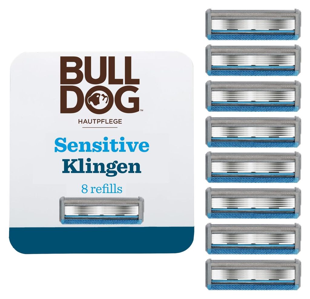 BULLDOG - Rasoio per uomo - Lame delicate - 8 lame di Immagine del prodotto 