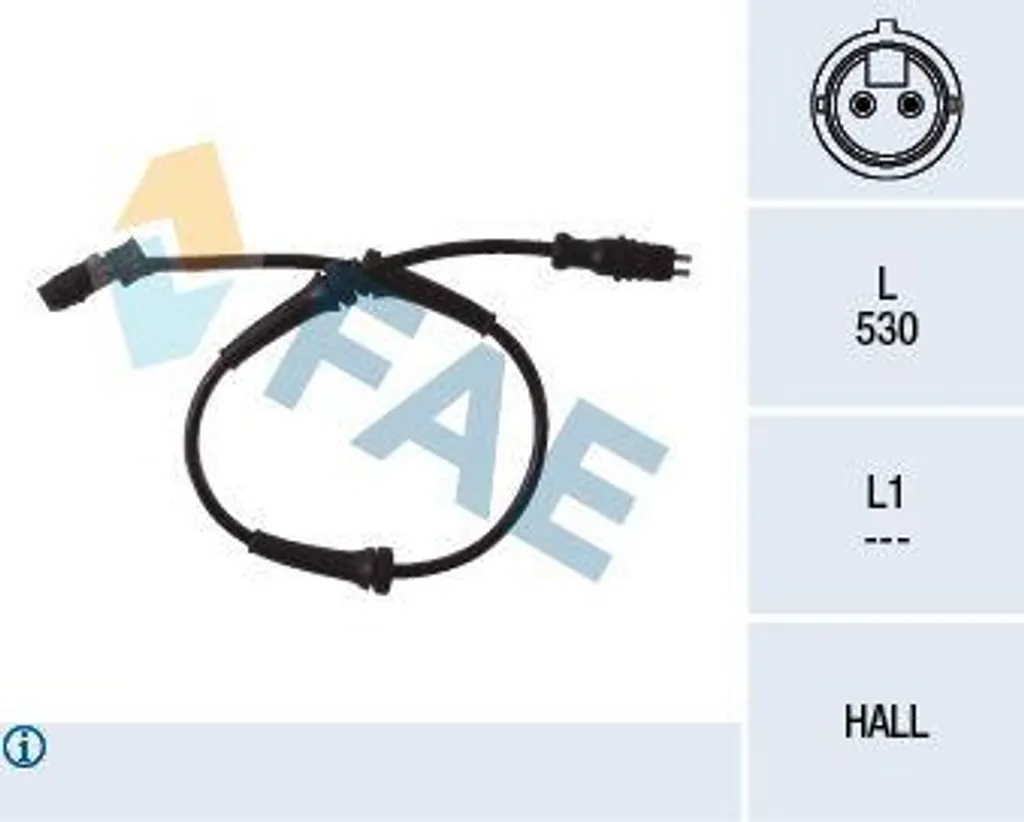 FAE 78099 Sensore velocità ruota OE 2405400517 compatibile con Scenic, Megane