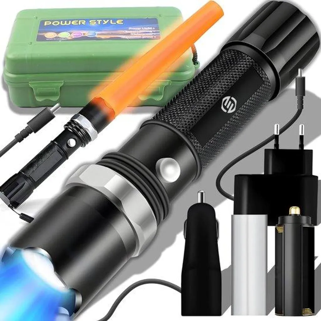 Lampe torche LED rechargeable anti-panne pour secours et coupure courant