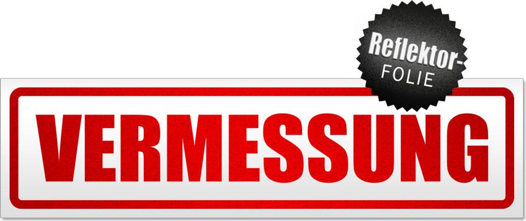 Vermessung Magnetschild Schild magnetisch