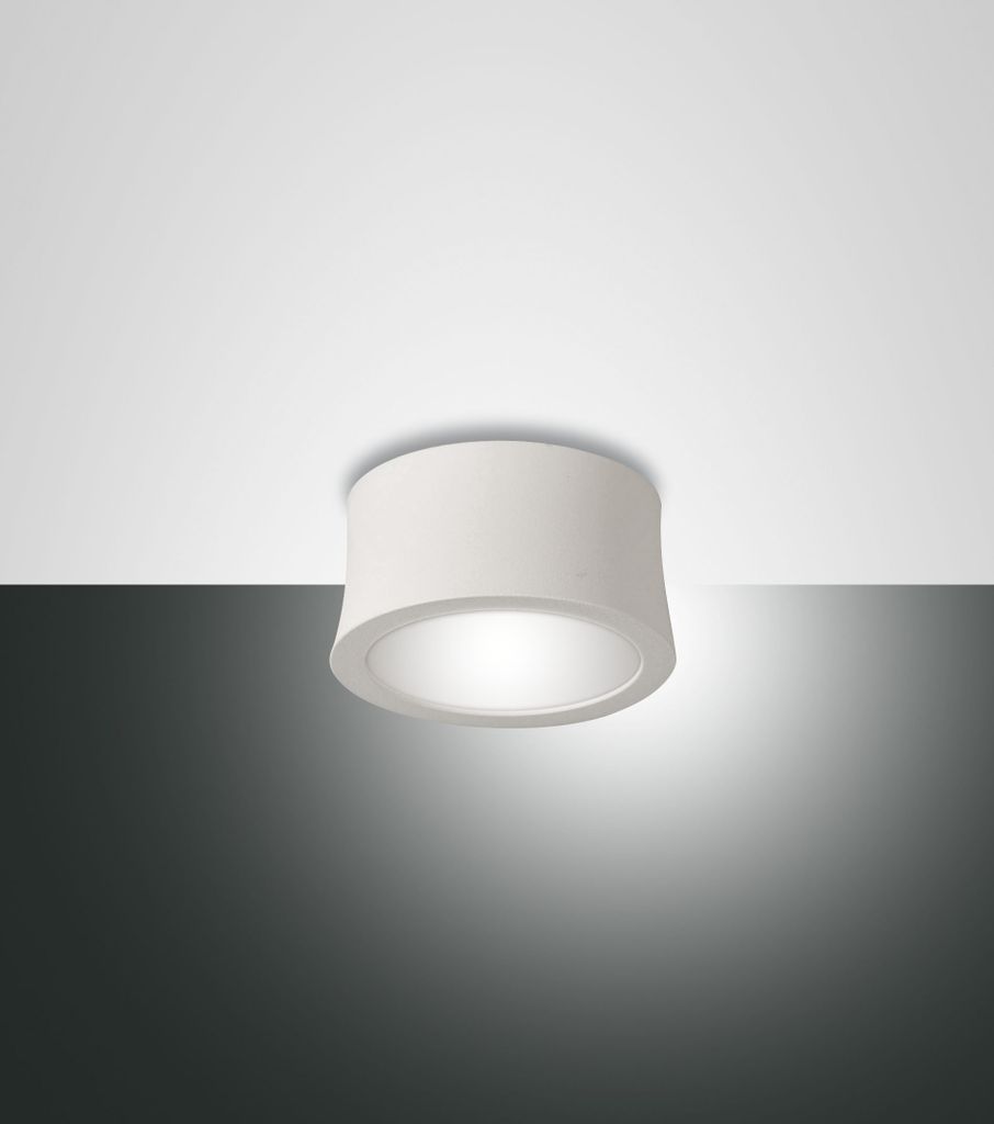 Fabas Luce LED Spot Ponza Ø80mm 7W Warmweiß Weiß