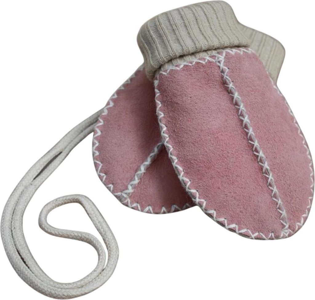 Baby-Lammfellfäustel (rosé) – Einheitsgröße 0 - 9 Monate