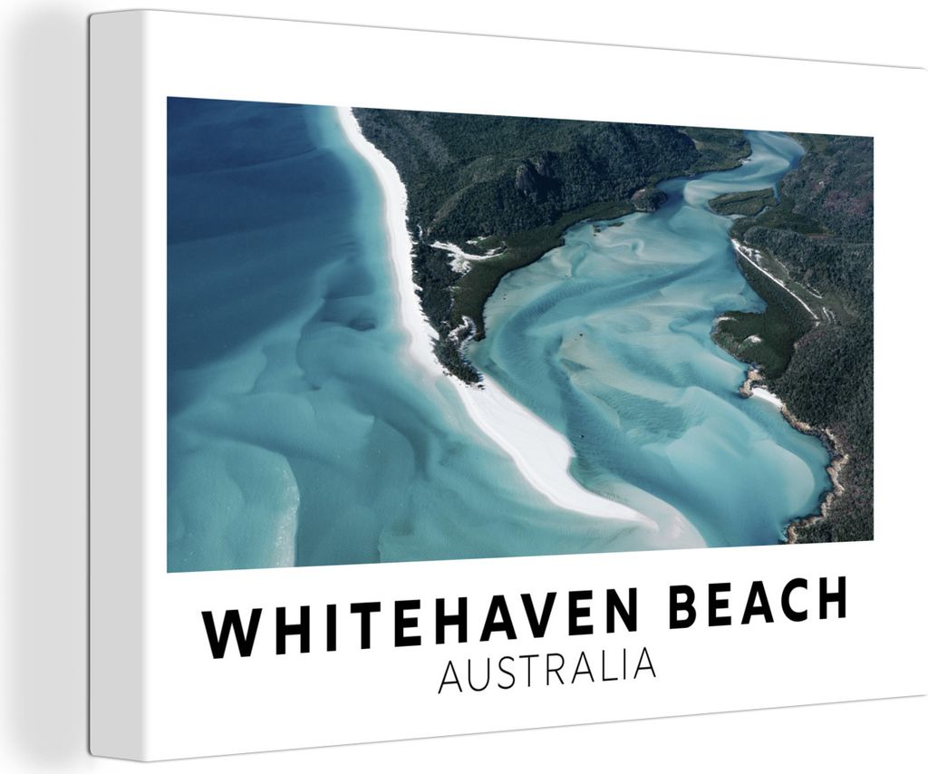 OneMillionCanvasses - Leinwandbilder - 150x100 cm, Australien - Strand - Wasser, Wandbilder Kunstdruck Wanddekoration - Foto auf Leinwand - Gemä...