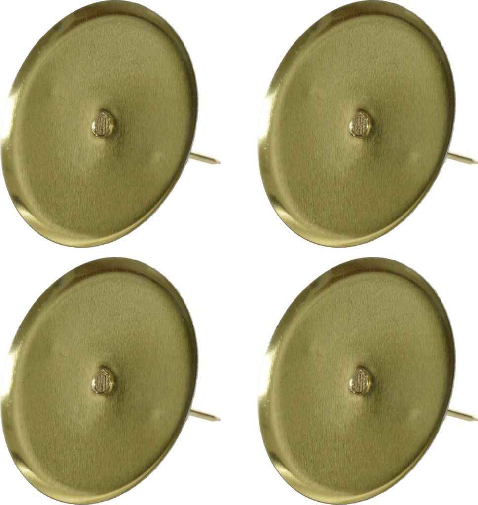 Kaemingk Adventskerzenhalter Ø 8 cm hellgold ohne Dorn, 4 Produktbild 