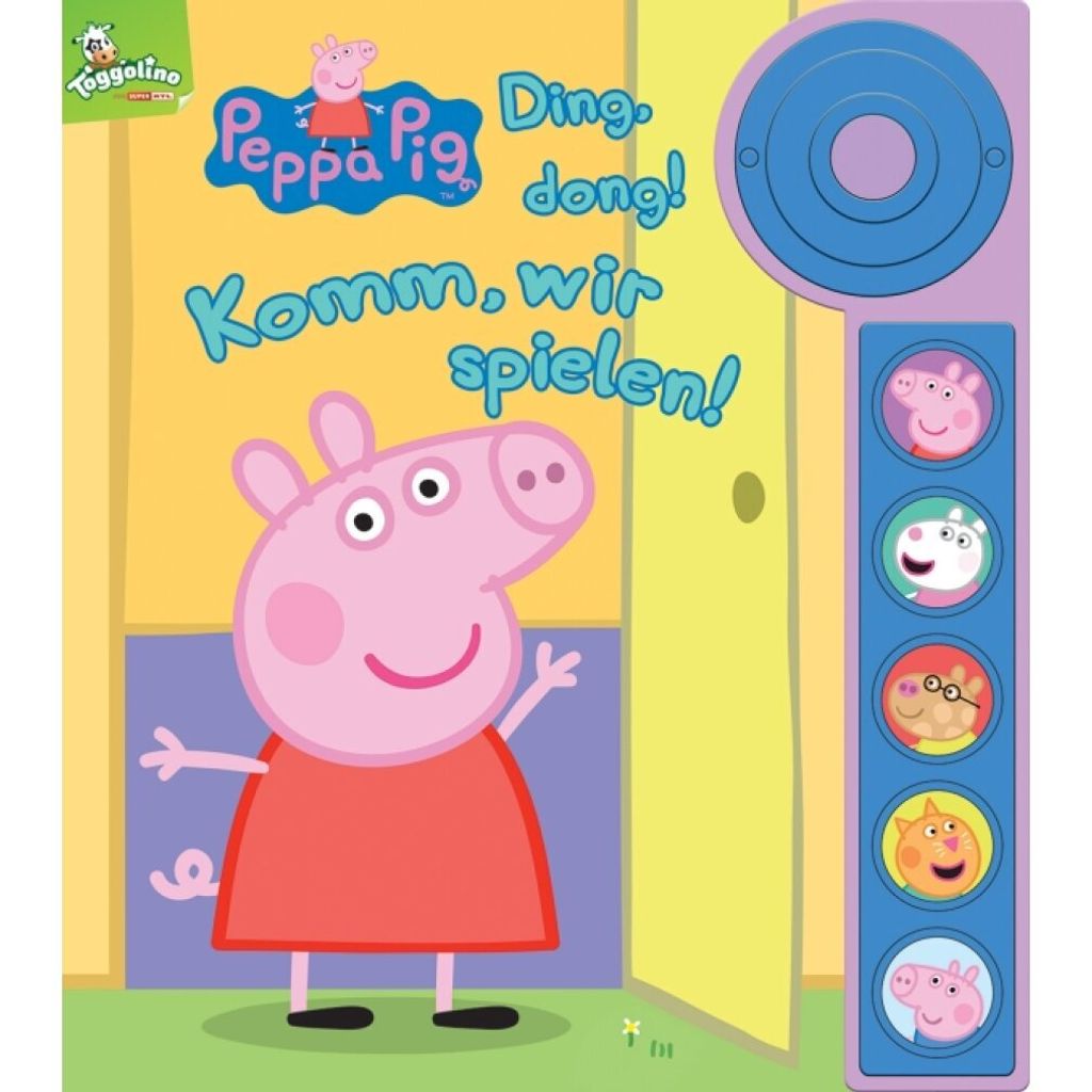 Phoenix International Peppa Pig - Ding Dong! Komm, wir spielen! , Kinderbuch ab 18 Monaten