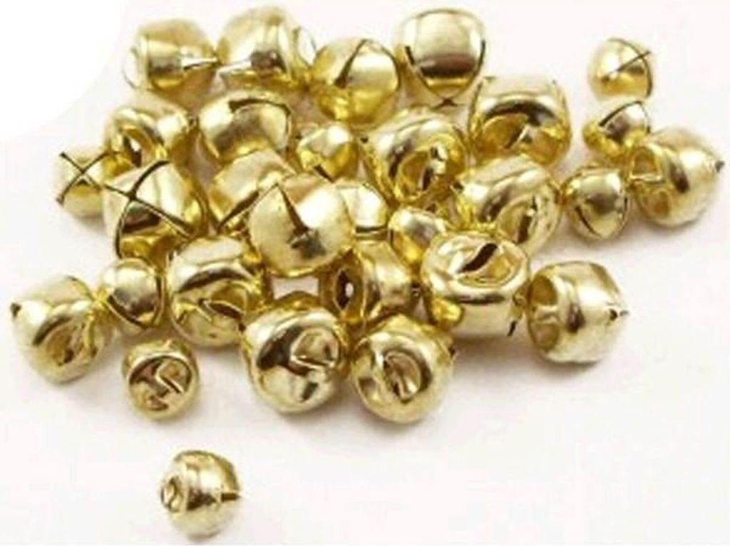 60 kleine goldene Glocken