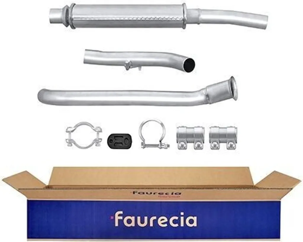 Mittelschalldämpfer HELLA OE 171730 en acier aluminisé pour Saxo 106