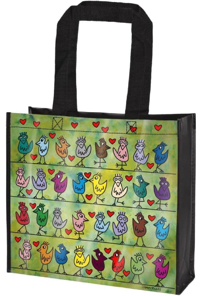 Goebel James Rizzi -Birds on a Love Wire Einkaufstasche Produktbild 