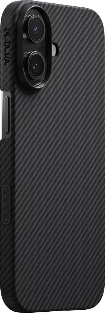 Pitaka Ultra Slim Hülle mit Magnetring, kompatibel mit dem iPhone 17, Schwarz/Grau